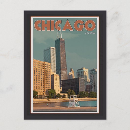 シカゴ – ジョン・ハンコックセンター ポストカード (正面)