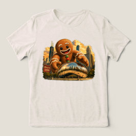 シカゴ ジンジャーブレッド クリスマス スカイライン マジック トライブレンドTシャツ