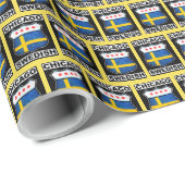 シカゴ・スウェーデンアメリカ人 ラッピングペーパー (ロールコーナー)