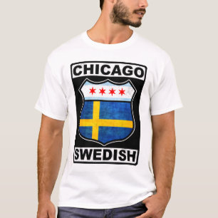 シカゴ・スウェーデンアメリカ人 Tシャツ