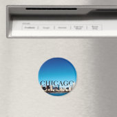 シカゴ・スカイラインとCHICAGO in the Sky マグネット (インサイチュ (食洗機))