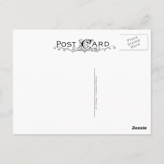 シカゴ・スカイラインのアートワーク・ポストカード ポストカード (裏面)