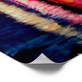 シカゴ・スカイラインの夜 ポスター (角)