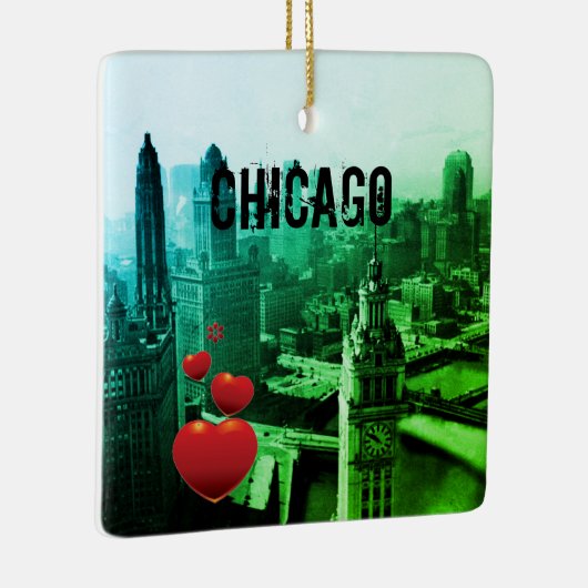 シカゴ・スカイライン1930の上面図の写真 セラミックオーナメント (右)