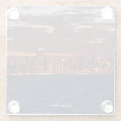 シカゴ・スカイライン・ガラス・コースター ガラスコースター (裏面)