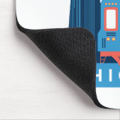 シカゴ・スカイライン・ヴィンテージ旅行写真 マウスパッド (コーナー)