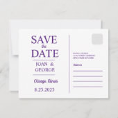 シカゴ セーブザデート (裏面)