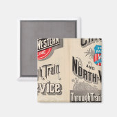 シカゴ・ノースウェスタン線 マグネット (正面/裏面)