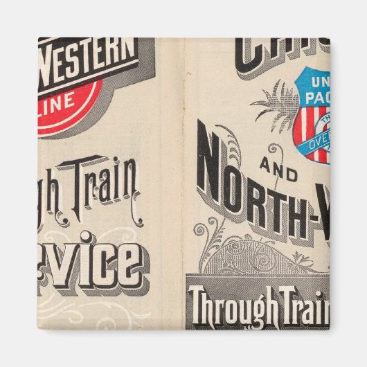 シカゴ・ノースウェスタン線 マグネット (正面)