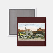 シカゴ&ノースウェスタン鉄道、デモイン、アイオワ マグネット (正面/裏面)