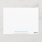 シカゴ ハート フラッグ ポストカード (裏面)