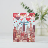 シカゴ・バレンタイン・デーに恋を見つけた ポストカード (スタンド正面)