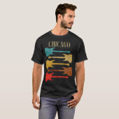 シカゴ ビンテージ ギター コンサート フェスティバル お土産 Tシャツ (正面フル)
