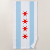 シカゴ ビーチタオル (正面)