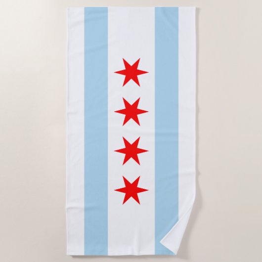 シカゴ ビーチタオル (正面)