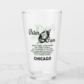 シカゴ，ピーターパンスナックショップ タンブラーグラス (裏面)