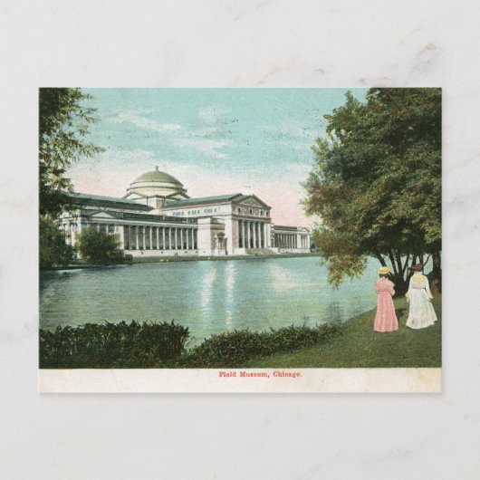 シカゴ フィールド美術館 1905 ヴィンテージ ポストカード (正面)