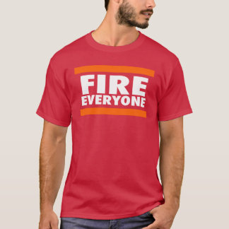 シカゴ フットボール おもしろ Tシャツ FIRE EVERYONE fami