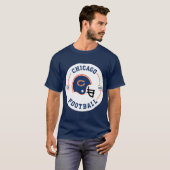 シカゴ フットボール バッジ Tシャツ (正面フル)