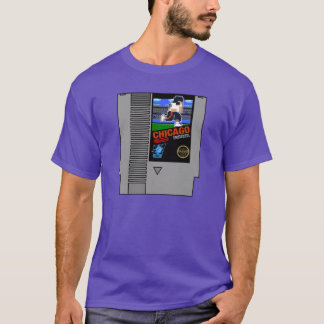 シカゴ フットボール 8ビットカートリッジ デザイン Tシャツ