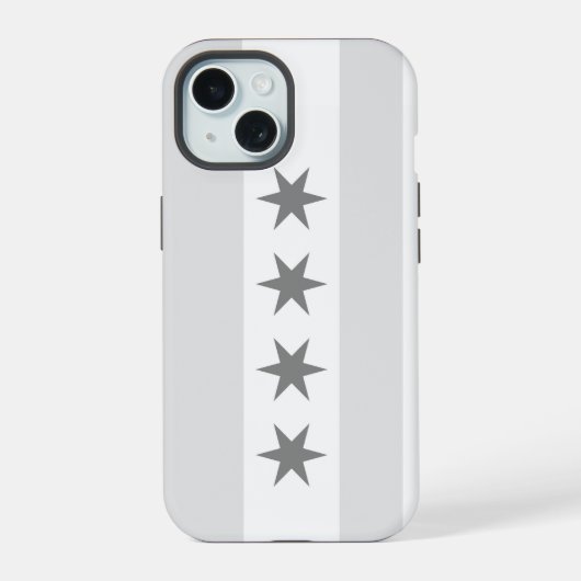 シカゴ フラグ ノワール iPhone 15ケース (裏面)