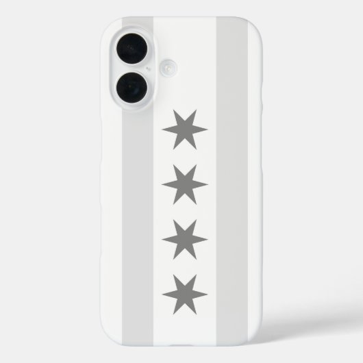 シカゴ フラッグ ノワール Case-Mate iPhoneケース (裏面)