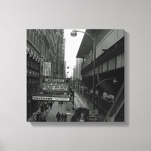 シカゴ・ブラックホーク・レストラン1960の写真 キャンバスプリント