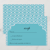 シカゴ ブルー - RSVP カード (正面/裏面)