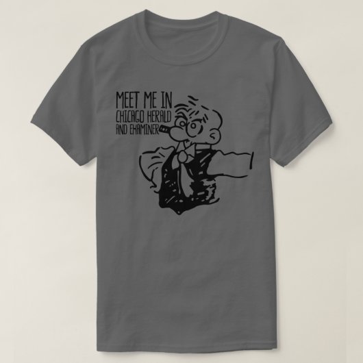 シカゴ・ヘラルドと試験官 Tシャツ (デザイン正面)