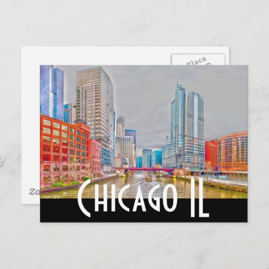 シカゴ ポストカード (正面/裏面)