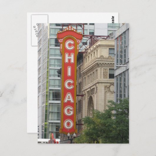シカゴ ポストカード (正面/裏面)