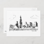 シカゴ ポストカード (正面/裏面)