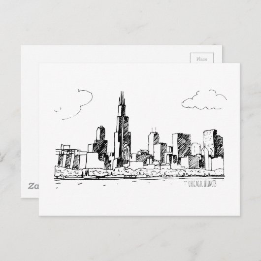 シカゴ ポストカード (正面/裏面)