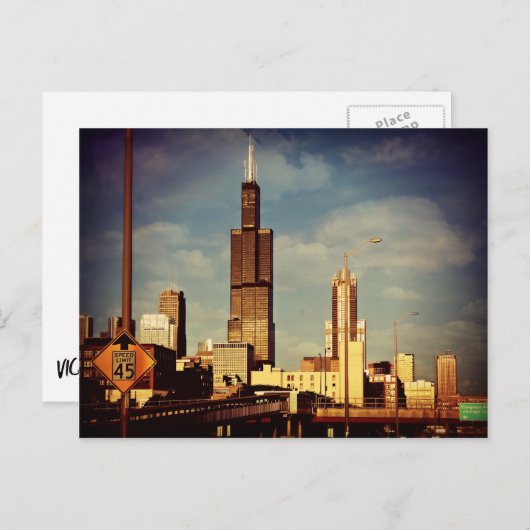 シカゴ ポストカード (正面/裏面)