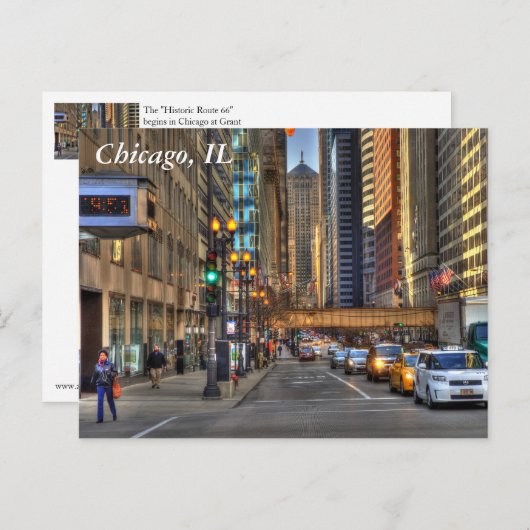 シカゴ ポストカード (正面/裏面)