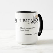シカゴ・ミシガン通りL'ESCARGOT Restaurant マグカップ (正面右)