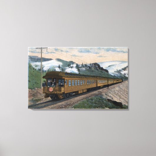 シカゴ、ミルウォーキー、セントポール キャンバスプリント (正面)