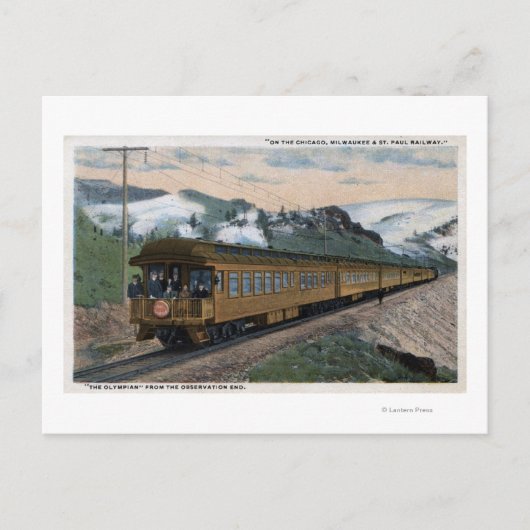 シカゴ、ミルウォーキー、セントポール ポストカード (正面)