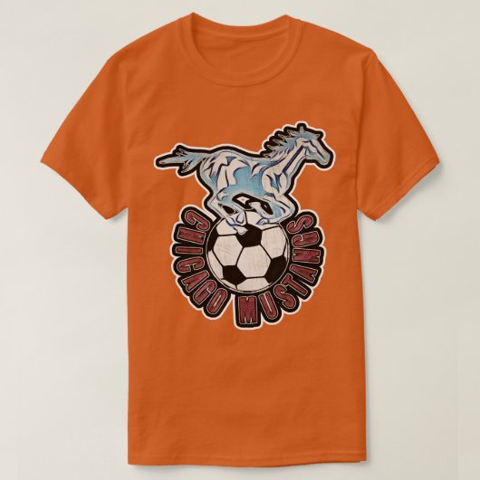 シカゴ・ムスタングス・サッカー Tシャツ (デザイン正面)