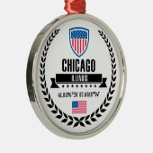 シカゴ メタルオーナメント (右)