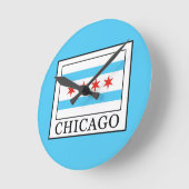 シカゴ ラウンド壁時計 (傾斜)