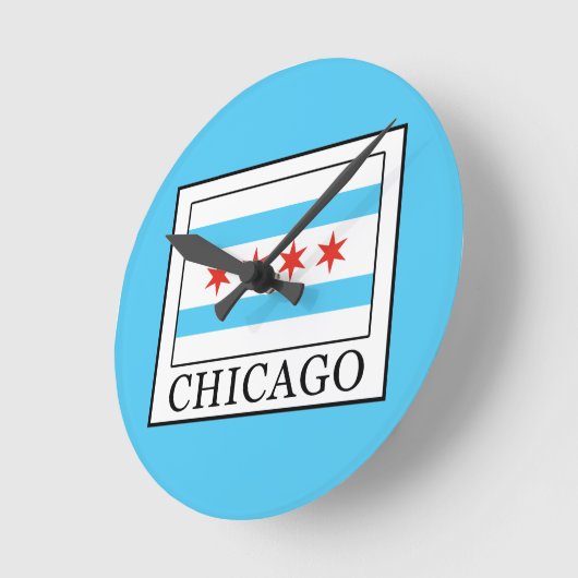 シカゴ ラウンド壁時計 (傾斜)