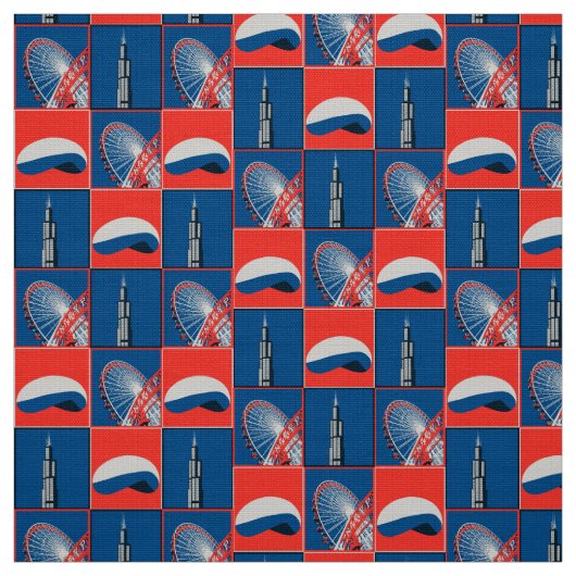 シカゴ・ランドマークス ファブリック (見本)