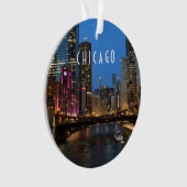 シカゴ・リバー・アット・ナイト オーナメント (正面)