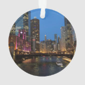 シカゴ・リバー・アット・ナイト オーナメント (裏面)