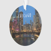 シカゴ・リバー・アット・ナイト オーナメント (正面)