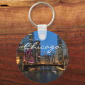 シカゴ・リバー・アット・ナイト キーホルダー (正面)