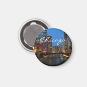 シカゴ・リバー・アット・ナイト マグネット (正面/裏面)