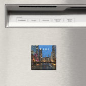 シカゴ・リバー・アット・ナイト マグネット (インサイチュ (食洗機))