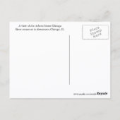 シカゴ・リバー・ウォークの旅行写真 ポストカード (裏面)